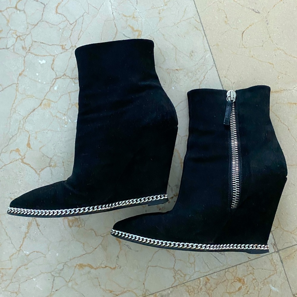 Giuseppe Zanotti Wedge Zip Bootie - Authentic